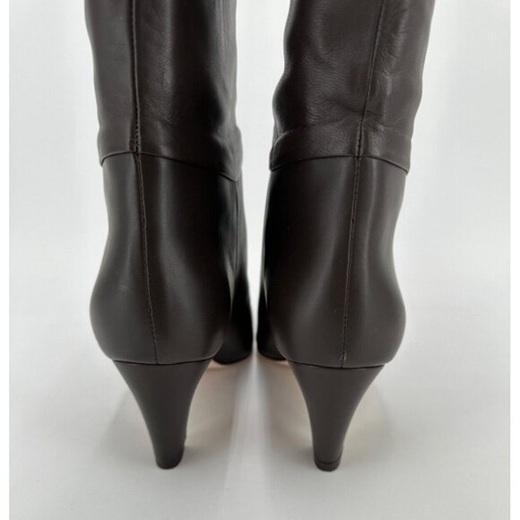 Everlane The Knee-High Banana Heel Boot in Brown Leather sz 6 Women's Pull-on - Picture 5 of 6